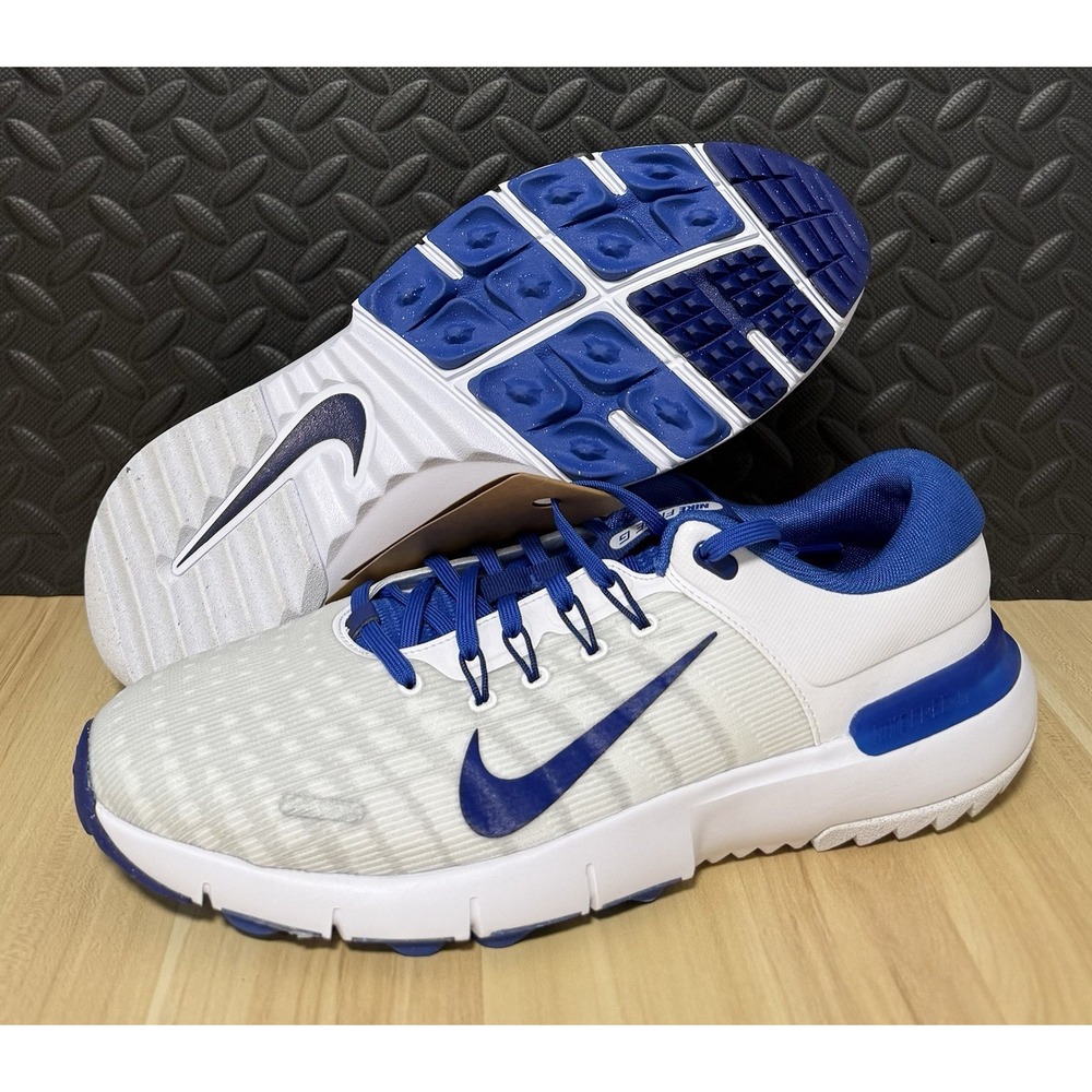 Nike Free NN Golf Shoes Mens White Royal Blue FQ7875-400 Mens Size 12 Wide NEW